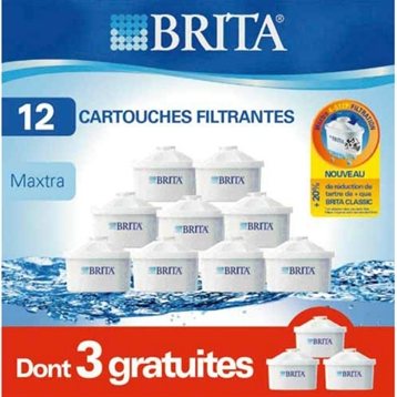 Carafes filtrantes : 12 cartouches Maxtra 9 + 3